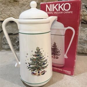 Nikko Christmas Carafe 1 liter Vintage Christmas Tree in original packaging F